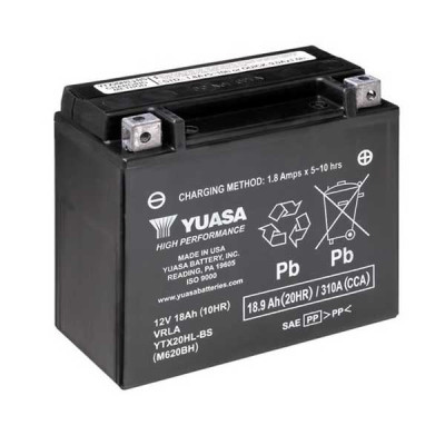 BATTERIA YUASA YTX20HL (SIGILLATA ATTIVATA - FACTORY SEALED) 12V/18AH