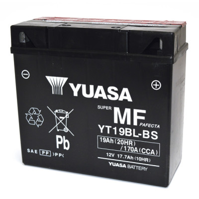 BATTERIA YUASA YT19BL-BS (SIGILLATA CON ACIDO A CORREDO) 12V/18AH