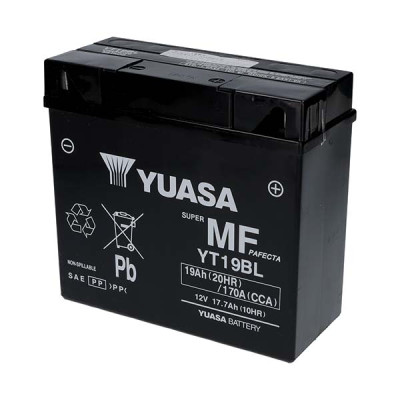 BATTERIA YUASA YT19BL (SIGILLATA ATTIVATA - FACTORY SEALED) 12V/18AH