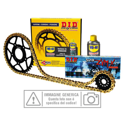 KIT TRASMISSIONE S-AL 12-51-114 DID520DZ2 (G&B) C (Ex:20831062) Per: SUZUKI 125 RM