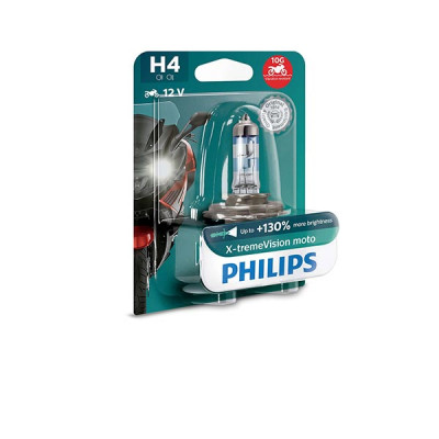 LAMPADA PHILIPS H4 X-TREME VISION - 12V 60/55W - (Rif.Philips: 12342XV+B1)