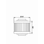 FILTRO OLIO MEIWA BO14004 Equivalente HF-559