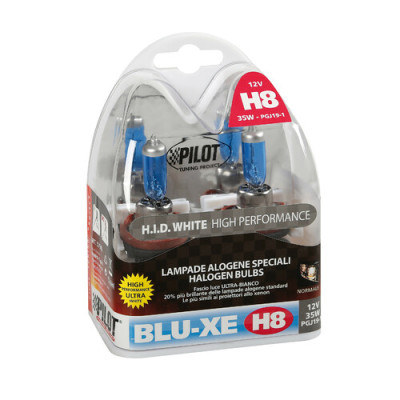 12V Lampada alogena Blu-Xe - H8 - 35W - PGJ19-1 - 2 pz  - Scatola Plast.