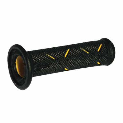 MANOPOLE STRADA FORATE PROGRIP 717 DUAL DENSITY (COLORE:GIALLO) Rif.Progrip: PA0717OEGI02