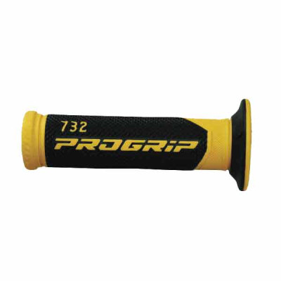 MANOPOLE STRADA FORATE PROGRIP 732 DUAL DENSITY (COLORE:GIALLO) Rif.Progrip: PA07320EGI02