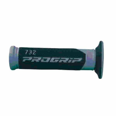 MANOPOLE STRADA FORATE PROGRIP 732 DUAL DENSITY (COLORE:TITANIO) Rif.Progrip: PA0732OENE02