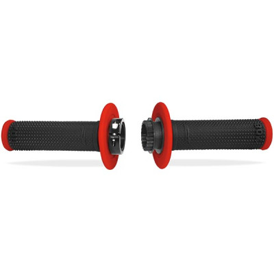 MANOPOLE CROSS PROGRIP 708 ROSSO-NERO CON SISTEMA LOCK-ON Rif.Progrip: PA070800RO02