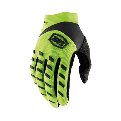 GUANTI 100% AIRMATIC FLUO YELLOW/BLACK (L)