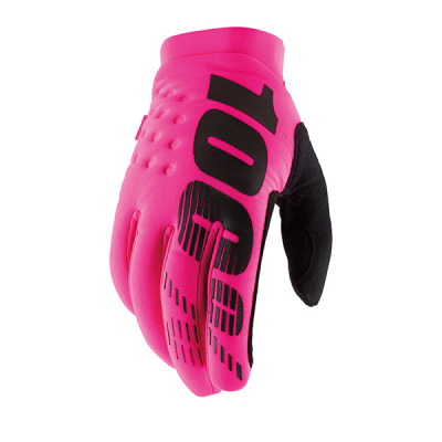 GUANTI 100% BRISKER NEON PINK (S)