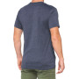 T-SHIRT 100% TRADEMARK NAVY HEATHER  (TAGLIA L)