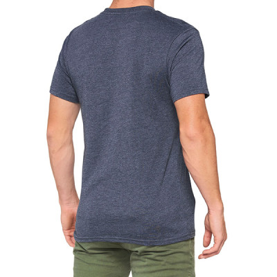 T-SHIRT 100% TRADEMARK NAVY HEATHER  (TAGLIA S)