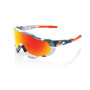 OCCHIALI DA SOLE 100% SPEEDTRAP - SOFT TACT GREY CAMO -  LENTI HIPER A SPECCHIO RED MULTILAYER