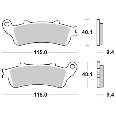 PASTIGLIE FRENO WRP (Rif.WRP WG-7322-F6) Equivalente SBS 722HF