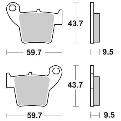 PASTIGLIE FRENO WRP (Rif.WRP WG-7377-F6) Equivalente SBS 777HF