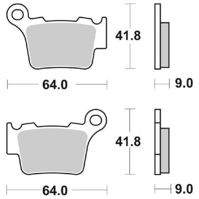 PASTIGLIE FRENO WRP (Rif.WRP WG-7391-F6) Equivalente SBS 791HF