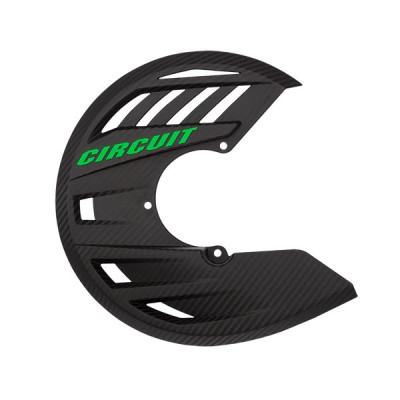 COPRIDISCO CARBON LOOK CON SCRITTA VERDE (Rif.CIRCUIT: CD007-2D7) Rif.CIRCUIT: CD007-2D7