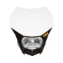 PORTAFARO BAGUS NERO-BIANCO CON LAMPADA ALOGENA 12V 35/35W (Rif.CIRCUIT: HL020-212) Rif.CIRCUIT: HL020-212