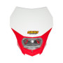 PORTAFARO BAGUS BIANCO-ROSSO CON LAMPADA ALOGENA 12V 35/35W (Rif.CIRCUIT: HL020-2A2) Rif.CIRCUIT: HL020-2A2