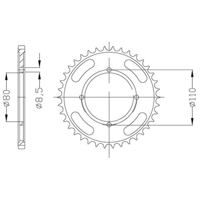 CORONA IN ACCIAIO P428 - Z42 (DIS.00006)