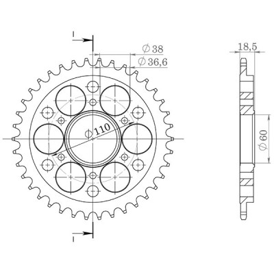 CORONA IN ACCIAIO P525 - Z39 (DIS.00027)