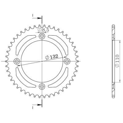 CORONA IN ACCIAIO P428 - Z49 (DIS.00028)