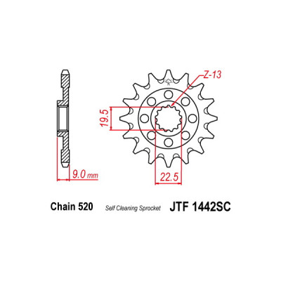 PIGNONE P520 - Z13 (DIS.00502)