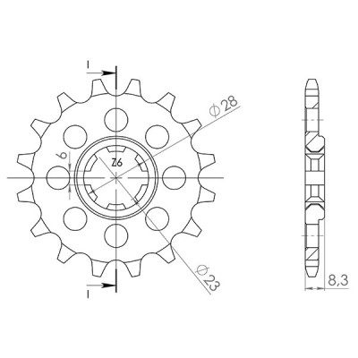 PIGNONE P520 - Z14 (DIS.00519)