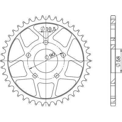 CORONA IN ACCIAIO P520 - Z36 (DIS.10215)