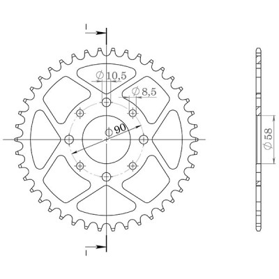 CORONA IN ACCIAIO P520 - Z39 (DIS.10221)