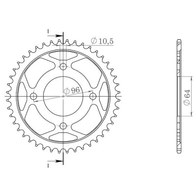 CORONA IN ACCIAIO P428 - Z44 (DIS.10231)