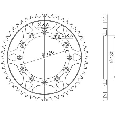 CORONA IN ACCIAIO P520 - Z38 (DIS.10304)