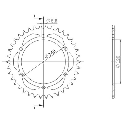 CORONA IN ACCIAIO P520 - Z38 (DIS.10311)