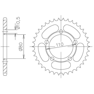 CORONA IN ACCIAIO P520 - Z36 (DIS.10403)