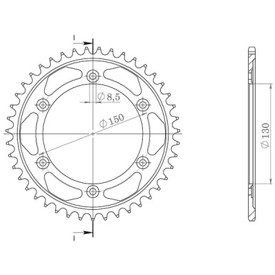 CORONA IN ACCIAIO P530 - Z40 (DIS.10404)