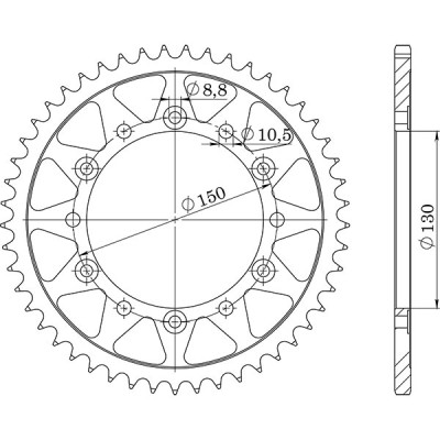 CORONA IN ACCIAIO P520 - Z43 (DIS.10501)