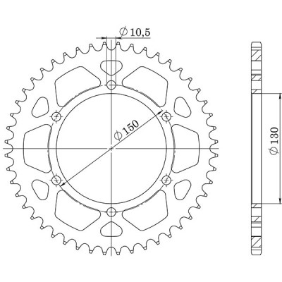 CORONA IN ACCIAIO P525 - Z47 (DIS.10502)