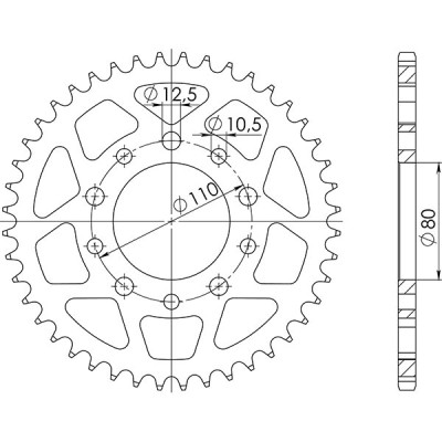 CORONA IN ACCIAIO P525 - Z36 (DIS.10504)