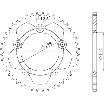 CORONA IN ACCIAIO P530 - Z43 (DIS.10508)