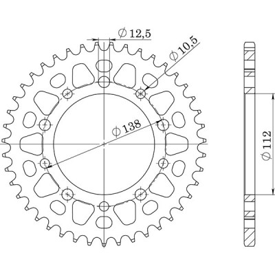 CORONA IN ACCIAIO P520 - Z38 (DIS.10509)