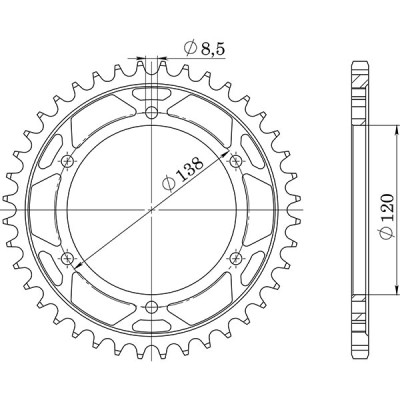 CORONA IN ACCIAIO P525 - Z38 (