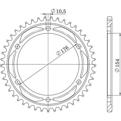 CORONA IN ACCIAIO P530 - Z44 (DIS.10609)