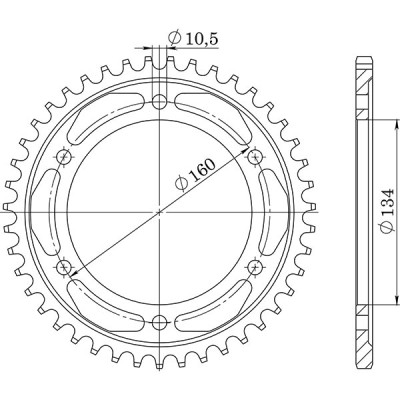 CORONA IN ACCIAIO P530 - Z42 (DIS.10616)