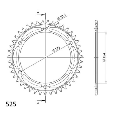 CORONA IN ACCIAIO P525 - Z43 (DIS.10619)