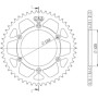 CORONA IN ALLUMINIO P520 - Z48 (DIS.11212) Articolo Sostitutivo: 541121248SPX