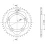 CORONA IN ALLUMINIO P525 - Z42 (DIS.11613)