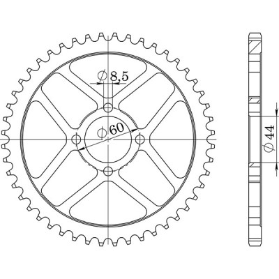 CORONA IN ACCIAIO P420 - Z45 (DIS.12100)