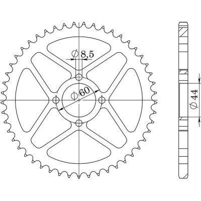 CORONA IN ACCIAIO P428 - Z41 (DIS.12102)