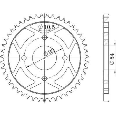 CORONA IN ACCIAIO P420 - Z47 (DIS.12112)