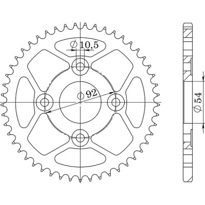 CORONA IN ACCIAIO P428 - Z45 (DIS.12202)