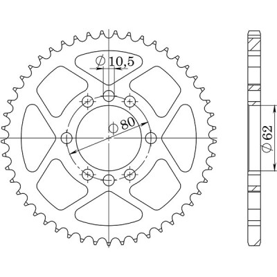 CORONA IN ACCIAIO P428 - Z49 (DIS.12204)